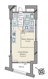パークコート恵比寿 12階 間取り図