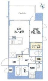 ソルティア新川崎モアグラン 6階 間取り図