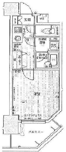 パークウェル三田 4階 間取り図