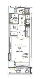 ガリシア新御徒町 4階 間取り図