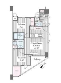三田ガーデンハウス 7階 間取り図