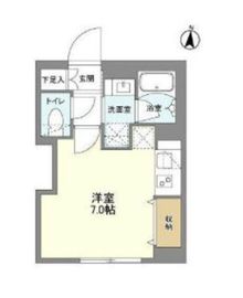 ウェルスクエア西大井 101 間取り図