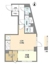 ウェルスクエア西大井 102 間取り図