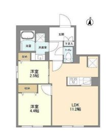 ウェルスクエア西大井 401 間取り図