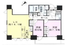 パークコート六本木ヒルトップ 8階 間取り図