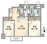 日神パレステージ西麻布 10階 間取り図