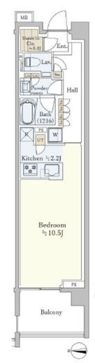 パークシティ高田馬場 4階 間取り図