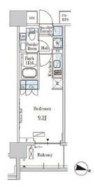 パークアクシス横濱高島町 511 間取り図