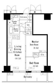 パークアクシス元浅草ステージ 1404 間取り図