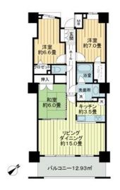エルザ世田谷 25階 間取り図