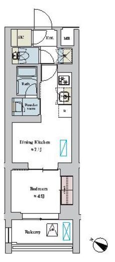 ブリリアイスト洗足池の杜 303 間取り図