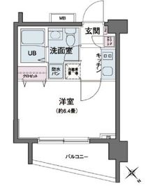 エコロジー都立大学レジデンス 434 間取り図