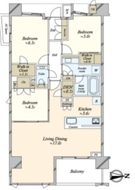 ザ・パークハウス東陽町翠賓閣 5階 間取り図