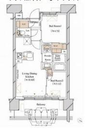 ブランシエスタ新丸子リバーフロント 902 間取り図