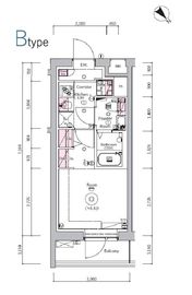 SYNEX YOKOHAMA-SHIMMACHI 801 間取り図