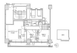 ブリリアイスト東雲キャナルコート 1402 間取り図