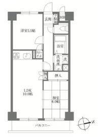KDXレジデンス鶴見 409 間取り図