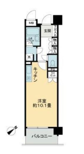 シスナブ池袋本町 1階 間取り図