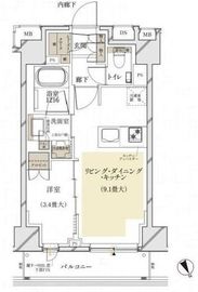 ルジェンテ早稲田 2階 間取り図