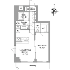 BPRレジデンス大島 415 間取り図