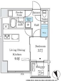 コージーコート谷中 403 間取り図