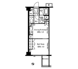 パークアクシス目黒本町 206 間取り図