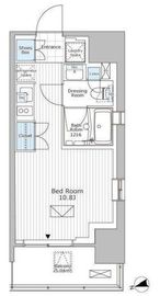 パークアクシス市川 809 間取り図