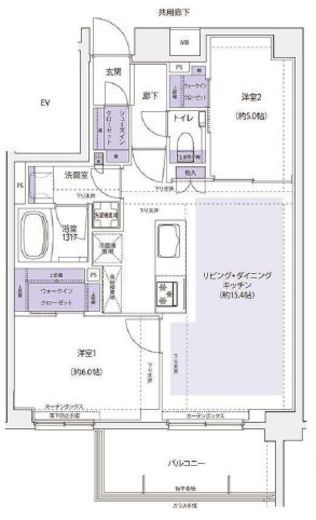 KDXレジデンス横濱紅葉坂 306 間取り図