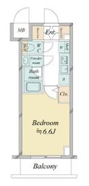ドゥーエ新横浜 206 間取り図