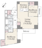 クレアーレ船堀 803 間取り図