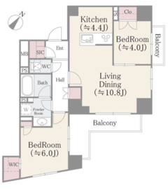 クレアーレ船堀 803 間取り図