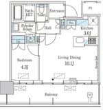 JP noie 蔵前 (ジェーピーノイエ蔵前) 2206 間取り図