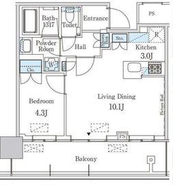 JP noie 蔵前 (ジェーピーノイエ蔵前) 2206 間取り図
