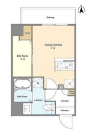 アルファコート五反野 401 間取り図