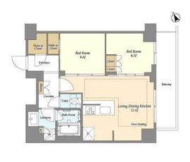 オアーゼ日暮里レジデンス 1106 間取り図