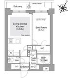 コンフォリア・リヴ文京護国寺 301 間取り図