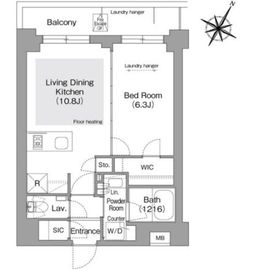 コンフォリア・リヴ文京護国寺 301 間取り図