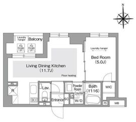 コンフォリア・リヴ文京護国寺 304 間取り図