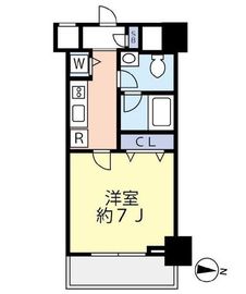 スカイコートパレス大島 4階 間取り図