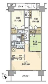 ニュートンプレイス 13階 間取り図