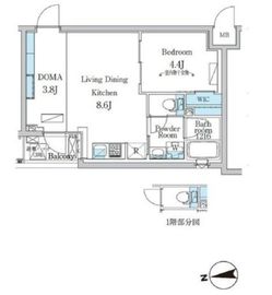 デュオフラッツ千歳船橋 203 間取り図