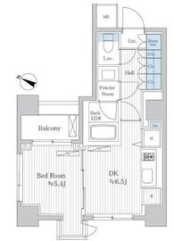 プラチナビュー白金台 302 間取り図