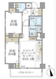 ディアスタ早稲田諏訪通り 5階 間取り図