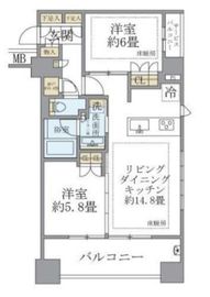 プレミスト代々木大山 3階 間取り図