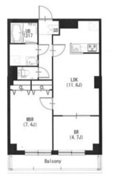 エスティメゾン高円寺 205 間取り図