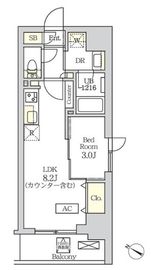 コスモグラシア新宿西早稲田 903 間取り図