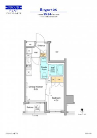 プラウドフラット森下4 503 間取り図