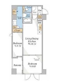 プレミアムフラット横濱紅葉坂 601 間取り図