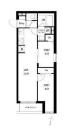プレセダン千駄木 101 間取り図