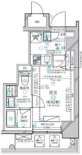 ディアレイシャス横浜WEST 3階 間取り図